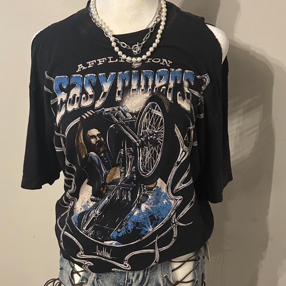 Sold ๐Vintage Easy riders Black Leather Jacket & easy rider shirt - Picture 3 of 9